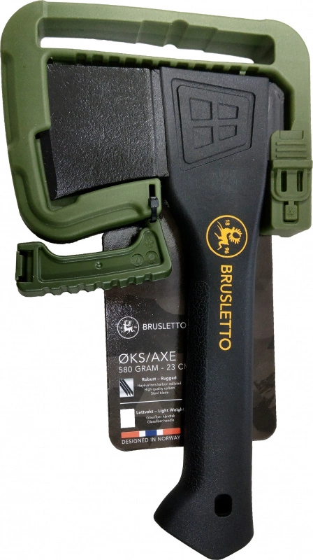 Brusletto Kikut Axe 23cm Black/Green 5 Brusletto Kikut Axe 23cm Black/Green – Image 3